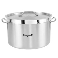 Srednji lonac za catering s poklopcem Mega-M PRO 44 l Ø45 x 28 cm