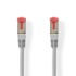 NEDIS Mrežni kabel CAT6 RJ45 muški RJ45 muški SF/UTP 0,50 m okrugli PVC oznaka, sivi