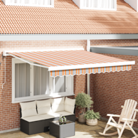 Automatska uvlačna tenda 350x250 cm, s višebojnim prugama