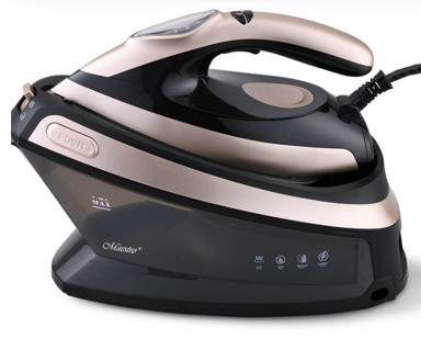 MAESTRO Parna glačalica MR-320C, 2400 W, 1.5 L, crna, ružičasto zlatna