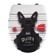 WENKO WC daska s automatskim zatvaranjem 37,5 x 41,5 cm Guilty Dog 