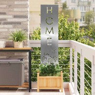 Dekorativna pregrada za vrt 32 x 140 cm nehrđajući čelik, srebrna