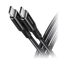 AXAGON Kabel BUCM-CM30AB, USB-C na USB-C 2.0, 3 m, PD 60 W, crni