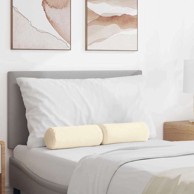 Valjkasti jastučići set 2 kom Ø15×40 cm kordura tekstil, krem