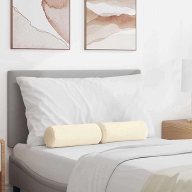 Valjkasti jastučići set 2 kom Ø15×40 cm kordura tekstil, krem