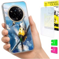 Maskica za Realme 14 Pro 5G, s foto tiskom, sa zaštitnim staklom 9H