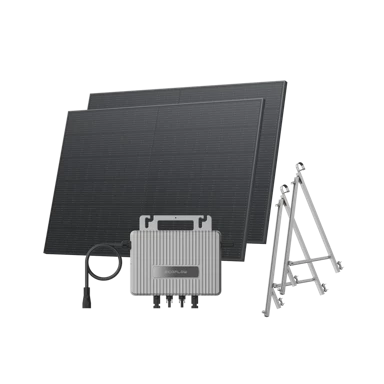 ECOFLOW Balkonska solarna elektrana Stream, staklena, mikroinverter + 2×400W solarni paneli