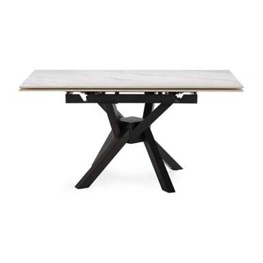 MARCKERIC Proširiv blagovaonski stol s dodatnom pločom s kamenom pločom stola 90x150 cm Arlene