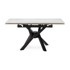 MARCKERIC Proširiv blagovaonski stol s dodatnom pločom s kamenom pločom stola 90x150 cm Arlene
