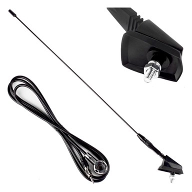 AMIO AM/FM antena za automobil 41 cm s 5 mm adapterom