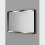 Zidno LED ogledalo s osvjetljenjem Ambor, 48 W, 1648 lm, crna