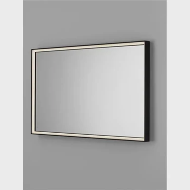 Zidno LED ogledalo s osvjetljenjem Ambor, 48 W, 1648 lm, crna