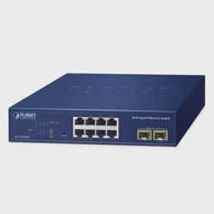 PLANET Switch 8-Port 10 100 1000T 2-Port 1000X SFP Web Smart Ethernet