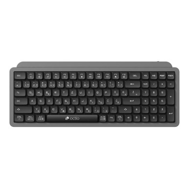 OCTIO Tipkovnica Pro K350W, bežična, crno-siva
