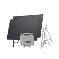 ECOFLOW Balkonska solarna elektrana Stream, staklena, mikroinverter + 2×450W solarni paneli