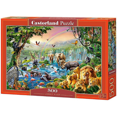 CASTORLAND Puzzle Jungle River, 500 kom., fauna