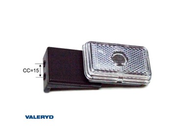 VALERYD Pozicija Jukon lijeva 74x45x22,5mm bijela s gumenim nosačem 3150017