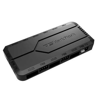 DARKFLASH Modul ventilatora za računalo RC2 RGB PWM, daljinski upravljač, crni