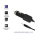 QOLTEC auto punjač 12-24V / 10.5W / 5V / 2.1A / 2.5x0.7