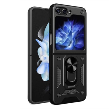 MG Maskica za Samsung Galaxy Z Flip 5, Hybrid Armor Camshield, crna