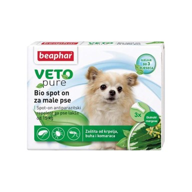 BEAPHAR Ampule protiv nametnika Bio Spot On za male pse, 3 pipete