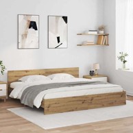 Okvir za krevet 200 x 200 cm, umjetnički hrast