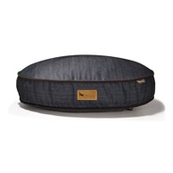 P.L.A.Y. Krevet za pse Round Bed Denim Medieval Blue/Dark Chocolate M, Ø90 cm, tamno plavi