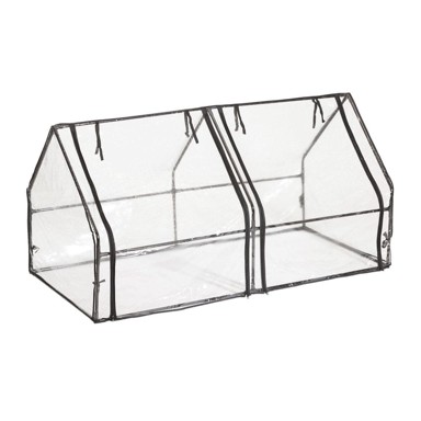 NORTHIX PVC staklenik, 2 vrata, željezni okvir