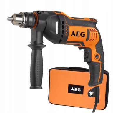 AEG udarna bušilica + set svrdala P18 SBE750RZ