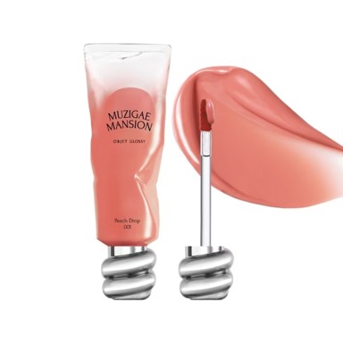 MUZIGAE MANSION Sjaj za usne Objet Glossy 001 Peach Drop, 6 g