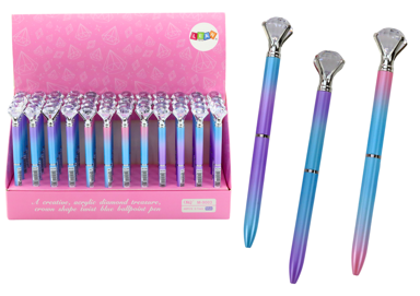 Dijamantna kemijska olovka, Šarena, plavi uložak 0.7 mm