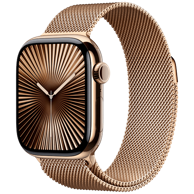 APPLE Watch Series 10 4G, 42mm, zlatna, zlatna Milanaise narukvica, M