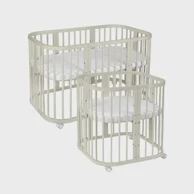 WALDIN Krevetić 7U1 s madracem, olive