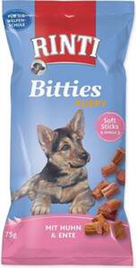 RINTI Poslastica Bitties Puppy 75 g, piletina i pačetina
