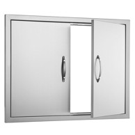 VEVOR Vrata za roštilj 787 x 609 mm nehrđajući čelik boja