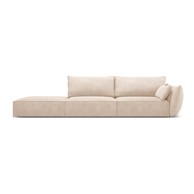 MAZZINI SOFAS Bež ležaljka (s desnim kutom) Vanda, 264x110x85 cm