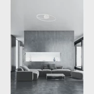 NOVA LUCE Plafonska  svjetiljka Viarreggio NL8101204, LED 28 W, 3000 K, 1950 lm, IP20, bijela