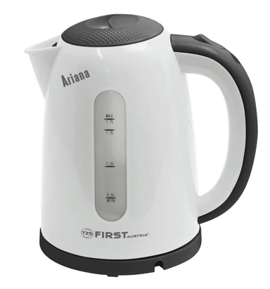 FIRST AUSTRIA Kuhalo za vodu, zapremnina 1,7 L, snaga 2200 W, bijelo-crna boja
