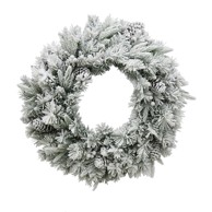 Božićni vijenac za vrata sa snijegom 30 cm