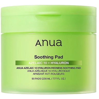 ANUA Tonik blazinice Azelaic 10 Hyaluron Redness Soothing Pad 230 ml 90 kom