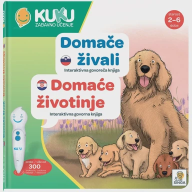 KUKU Interaktivna govorna knjiga Domaće životinje (bez olovke)
