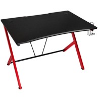 NITRO CONCEPTS Stol D12, crno-crveni NC-GP-DK-010