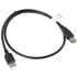 LANBERG USB kabel CA-USBE-10CC-0007-BK, USB 2.0, USB A, crni, 0.7m