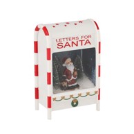Poštanski sandučić za pisma Djedu Božićnjaku, 25 x 15 x 40 cm, svijetla i glazba