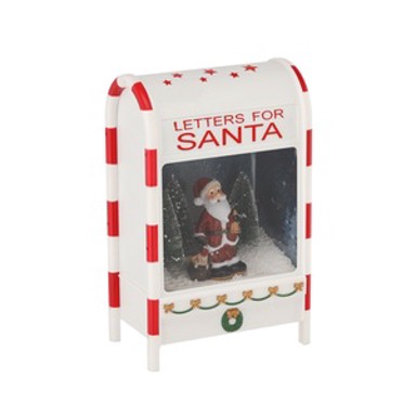 Poštanski sandučić za pisma Djedu Božićnjaku, 25 x 15 x 40 cm, svijetla i glazba