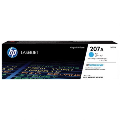HP Toner W2211A 207A za LaserJet Pro M255/MFP M282/M283, cijan, original