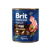 BRIT Premium by Nature svinjetina s dušnikom, konzerva 800 g