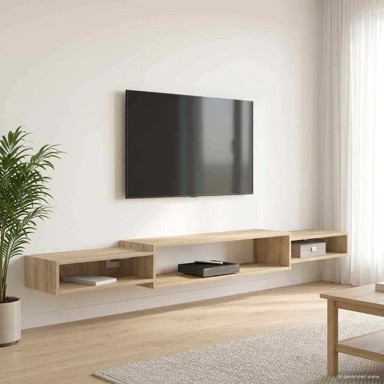 TV ormar za montažu na zid 220 cm, hrast sonoma