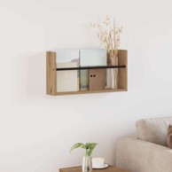 Polica za časopise s policom 60 x 12 x 30 cm, umjetnički hrast