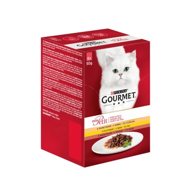 GOURMET MON PETIT Puretina, piletina, pačetina 6 x 50 g